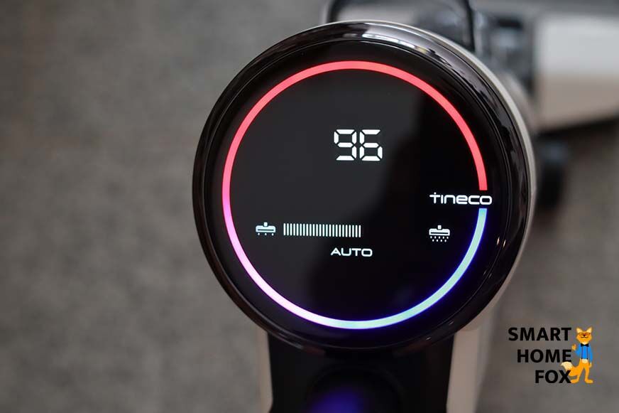 Display mit Saugstufenbalken